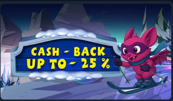 25% cashback in Ambassadori Casino