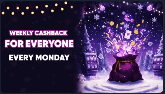 Weekly cashback in Ambassadori Casino